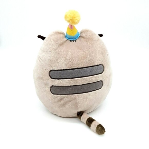 GUND Pusheen Birthday Cupcake Plush Stuffed Animal, Gray, 10.5" Snackables Clean - Picture 4 of 7